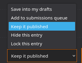 Submit state